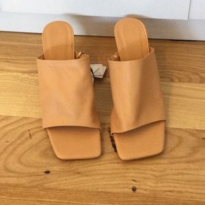 Zara nude heel sandals